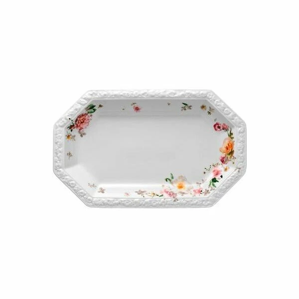 Rosenthal Platte 33x20 Cm Maria Pink Rose 3 Rosenthal Platte 33x20 Cm Maria Pink Rose