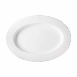 Dibbern Platte 34 Cm Oval Bone China Weiß