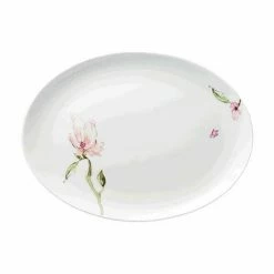 Rosenthal Platte Oval 35 Cm Jade Bone China Magnolie