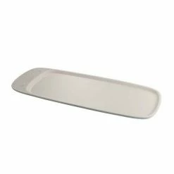 Alessi Servierplatte 45x18,5 Cm Dressed En Plein Air Hellgrau