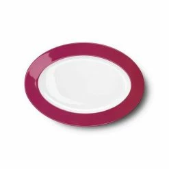 Dibbern Platte Oval 29cm Solid Color Himbeere