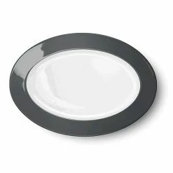 Dibbern Platte Oval 33 Cm Solid Color Anthrazit