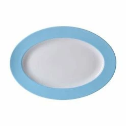 Dibbern Platte 33 Cm Solid Color Hellblau Oval