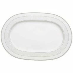 Villeroy & Boch Platte 35 Cm Oval Gray Pearl