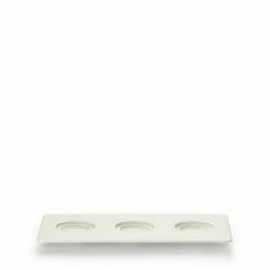 Dibbern Tablett 13x26 Cm Weiß Bone China Weiß